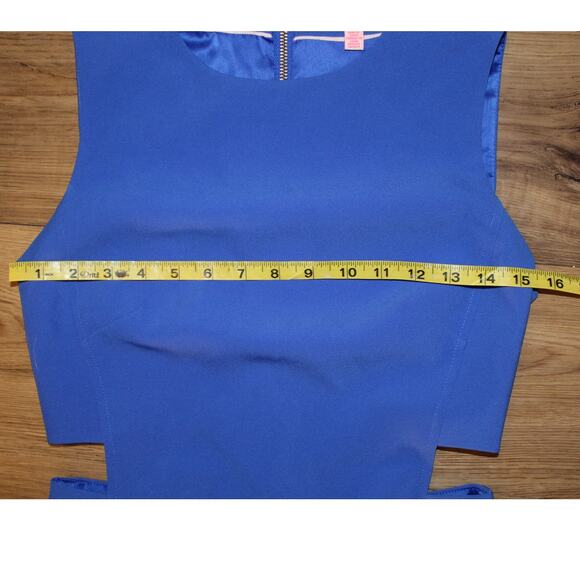 Ted Baker London Blue Panache Sleeveless Cut Out Fit & Flare Dress Women size 1 - Picture 6 of 8